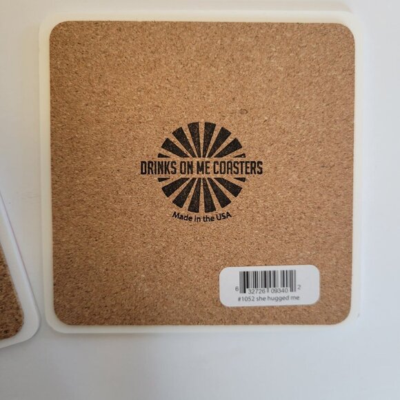 Drinks on Me Coasters - Made in USA - Funny Wife Coasters - Picture 8 of 10